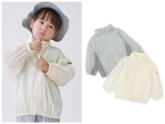 日本童裝 pe#main 薄外套連收納袋 80-130cm 男童款 夏季 OUTERWEAR