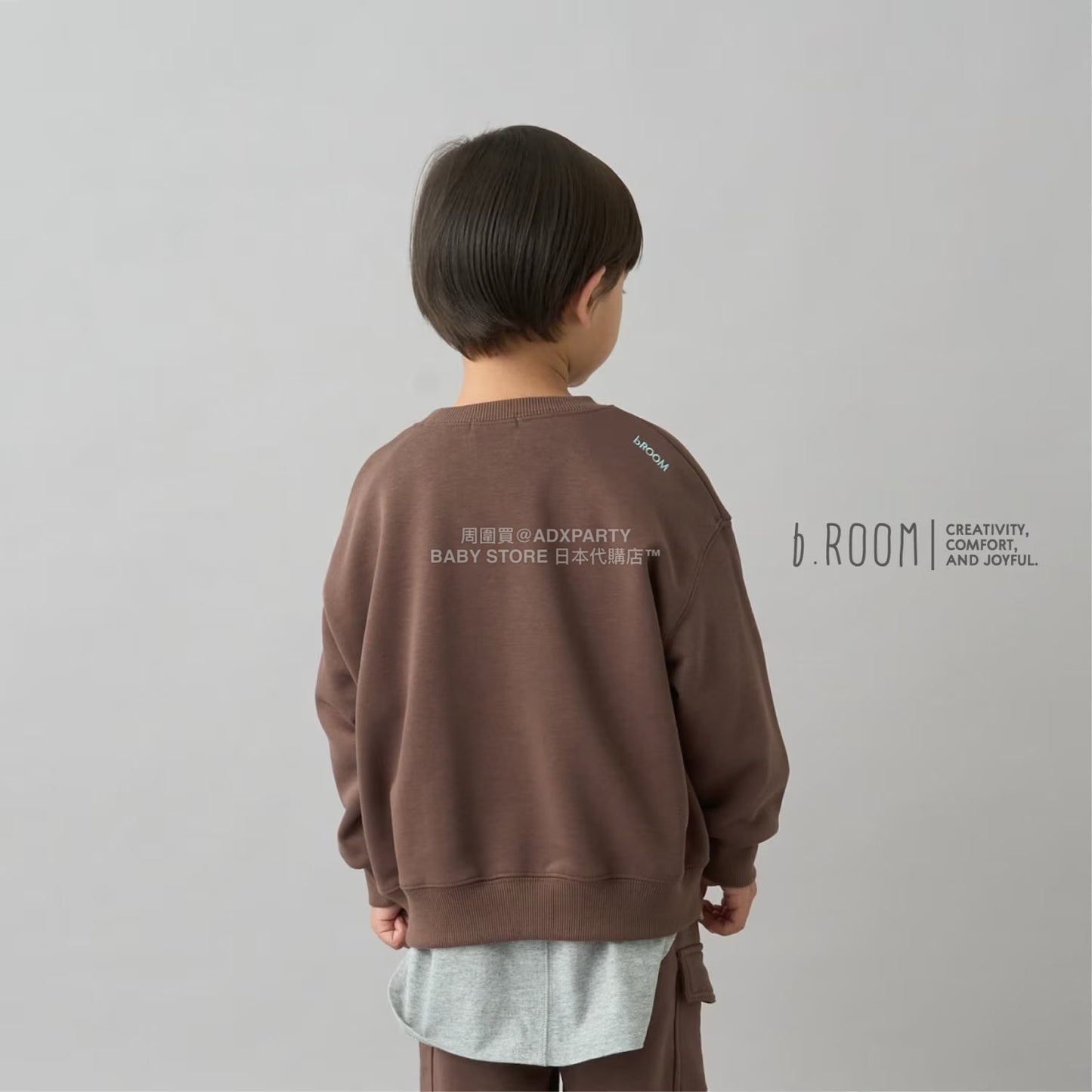 日本童裝 b・R# 吸水速乾 吸濕排汗 寬鬆衛衣 100-150cm 男童款/女童款 冬季 TOPS