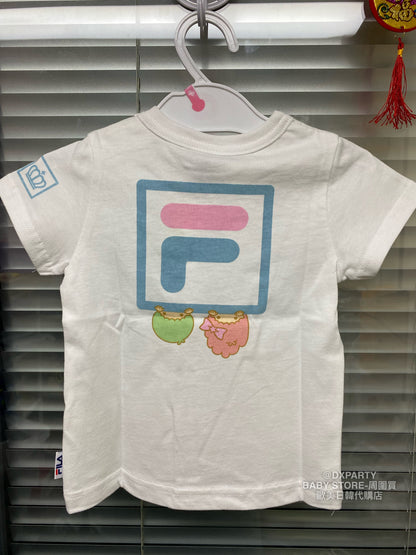現貨區1-2日寄出--日本童裝 Babydoll x Fila x Sanrio 上衣 90cm 女童款 夏季 TOPS