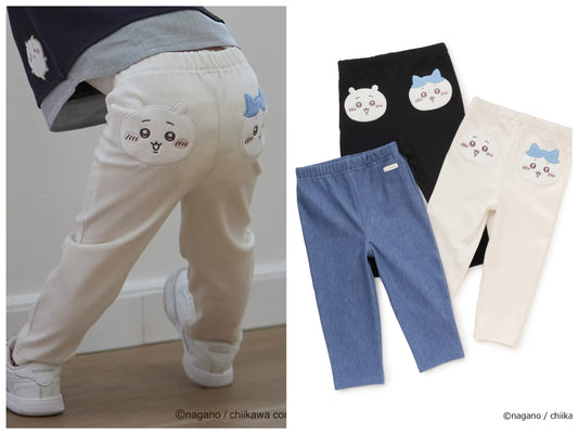 日本童裝 pe#main x Chiikawa 彈力休閒長褲 80-120cm 男童款 夏季 PANTS