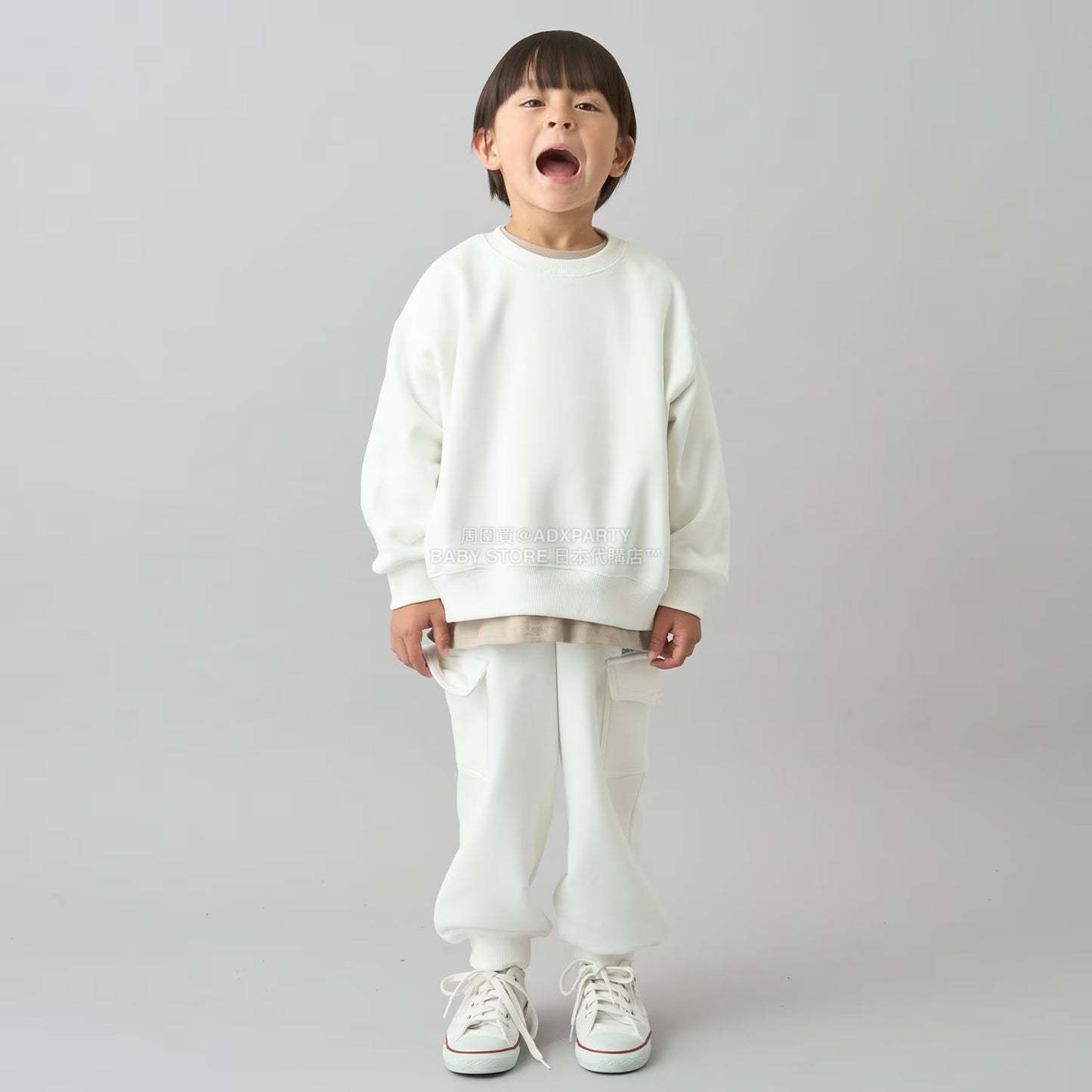 日本童裝 b・R# 吸水速乾 吸濕排汗 寬鬆衛衣 100-150cm 男童款/女童款 冬季 TOPS