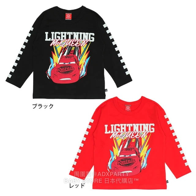 Japanese BDL x Disney Cars long-sleeved top 90-130cm boys' autumn TOPS 
