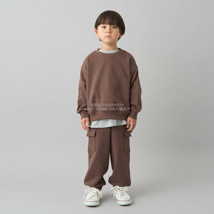 日本童裝 b・R# 吸水速乾 吸濕排汗 寬鬆衛衣 100-150cm 男童款/女童款 冬季 TOPS