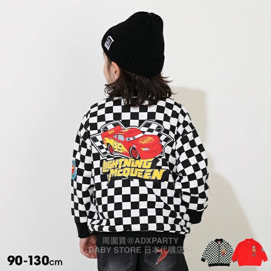 Japanese BDL x Disney Cars Zippered Sports Jacket 90-130cm Boys' Autumn OUTERWEAR 