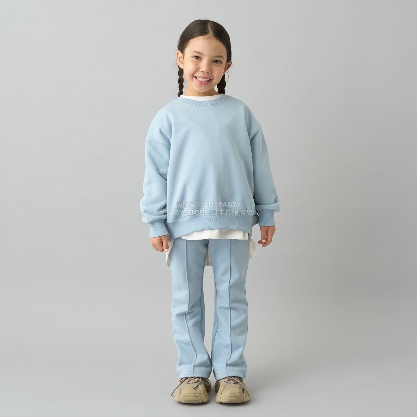 日本童裝 b・R# 吸水速乾 吸濕排汗 寬鬆衛衣 100-150cm 男童款/女童款 冬季 TOPS