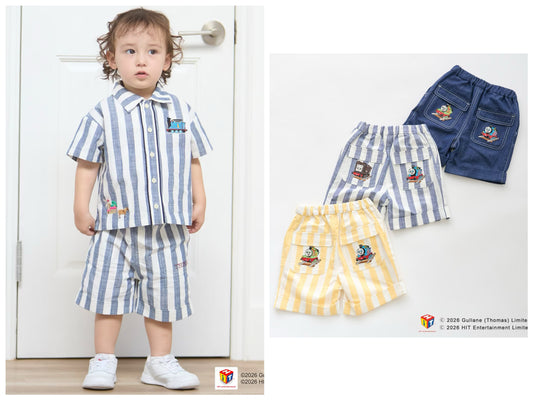 日本童裝 pe#main x Thomas 休閒短褲 80-130cm 男童款 夏季 PANTS