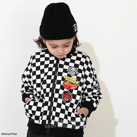 Japanese BDL x Disney Cars Zippered Sports Jacket 90-130cm Boys' Autumn OUTERWEAR 
