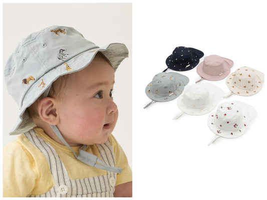 日本直送 pe#main 防UV 遮熱 接觸冷感 漁夫帽 46-48cm 初生嬰兒 帽系列