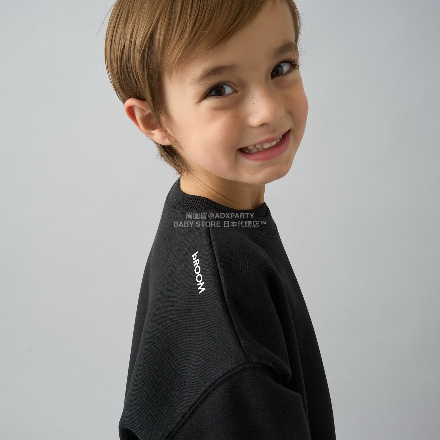 日本童裝 b・R# 吸水速乾 吸濕排汗 寬鬆衛衣 100-150cm 男童款/女童款 冬季 TOPS