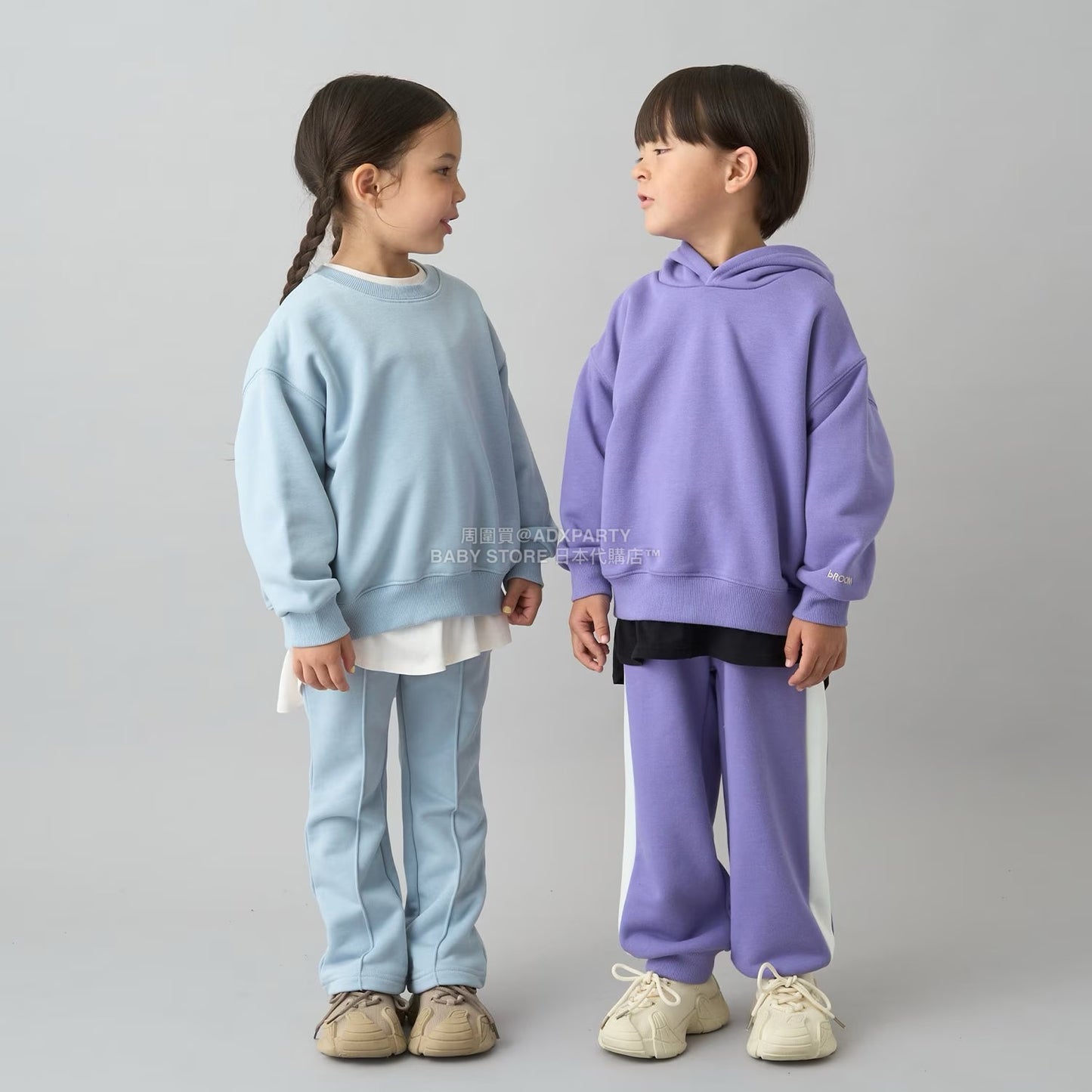 日本童裝 b・R# 吸水速乾 吸濕排汗 寬鬆衛衣 100-150cm 男童款/女童款 冬季 TOPS
