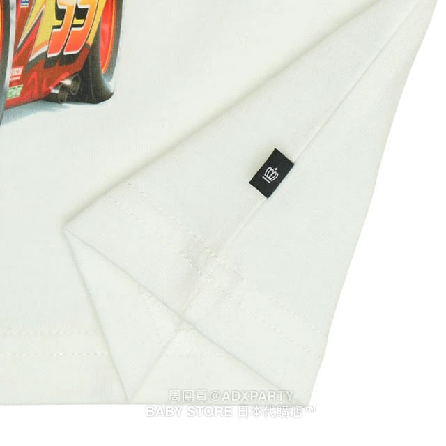 Japanese BDL x Disney Cars two-tone sleeve top 90-130cm boys' autumn TOPS 