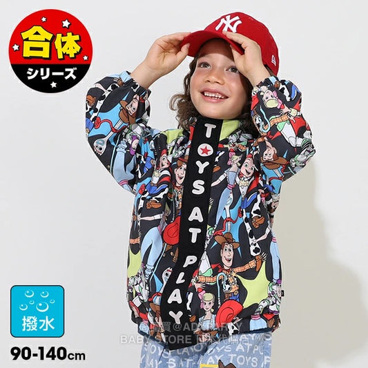 Japanese BDL x Disney Waterproof Series Toy Story Windbreaker 90-140cm Boys/Girls Summer Outerwear BDL Fitted 
