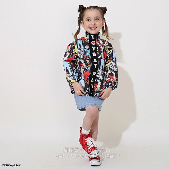 Japanese BDL x Disney Waterproof Series Toy Story Windbreaker 90-140cm Boys/Girls Summer Outerwear BDL Fitted 