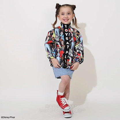 Japanese BDL x Disney Waterproof Series Toy Story Windbreaker 90-140cm Boys/Girls Summer Outerwear BDL Fitted 