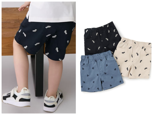 日本童裝 pe#main 刺繡圖案短褲 80-130cm 男童款 夏季 PANTS