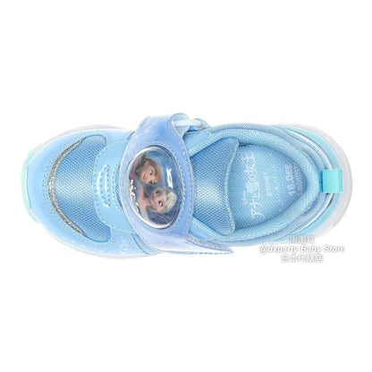 日本直送 moonstar x Disney Frozen LED發光 抗菌防臭 健康機能兒童鞋 14-19cm 女童款 鞋系列