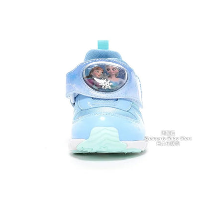 日本直送 moonstar x Disney Frozen LED發光 抗菌防臭 健康機能兒童鞋 14-19cm 女童款 鞋系列