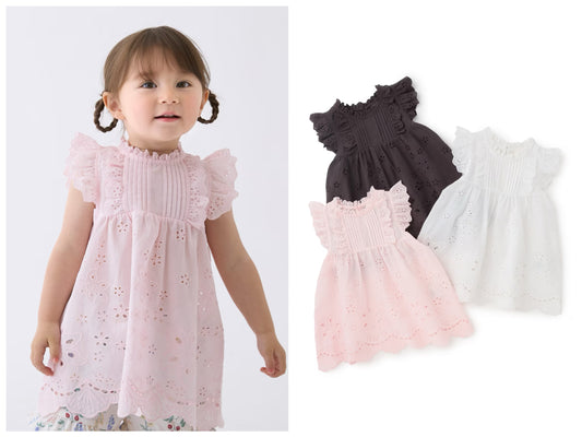 日本童裝 pe#main 蕾絲上衣 80-130cm 女童款 夏季 TOPS