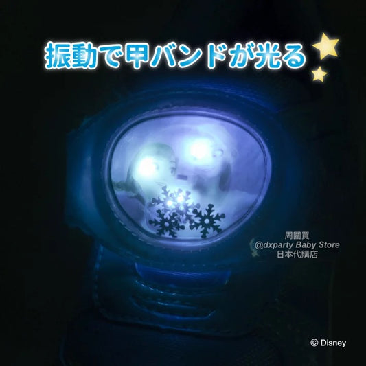 Moonstar x Disney Frozen LED-illuminated antibacterial and deodorant shoes for children (14-19cm) - direct from Japan. Girls' shoe collection.