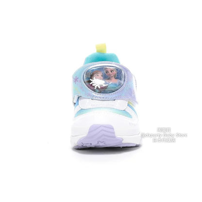 日本直送 moonstar x Disney Frozen LED發光 抗菌防臭 健康機能兒童鞋 14-19cm 女童款 鞋系列
