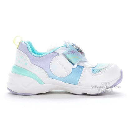 日本直送 moonstar x Disney Frozen LED發光 抗菌防臭 健康機能兒童鞋 14-19cm 女童款 鞋系列
