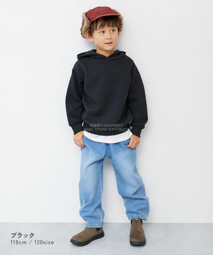 日本童裝 dev!rock 抓毛連帽衛衣 100-160cm 男童款/女童款 冬季 TOPS