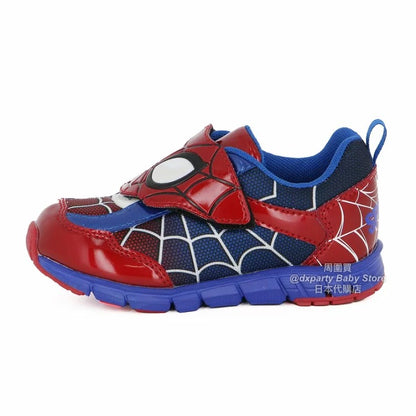 日本直送 moonstar x Marvel Spider-Man 抗菌防臭 耐磨鞋底 健康機能兒童鞋 14-19cm 男童款 鞋系列