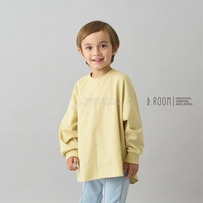 日本童裝 b・R# 簡約寬鬆oversized長袖上衣 100-150cm 男童款/女童款 冬季 TOPS