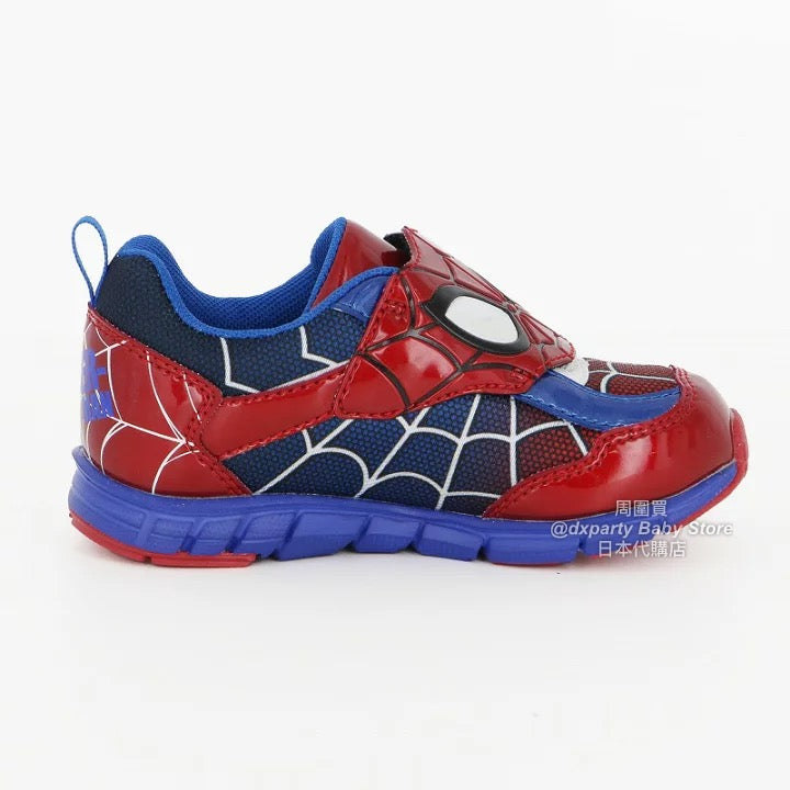 日本直送 moonstar x Marvel Spider-Man 抗菌防臭 耐磨鞋底 健康機能兒童鞋 14-19cm 男童款 鞋系列