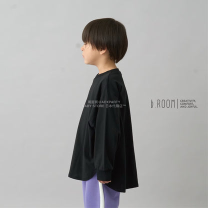 日本童裝 b・R# 簡約寬鬆oversized長袖上衣 100-150cm 男童款/女童款 冬季 TOPS