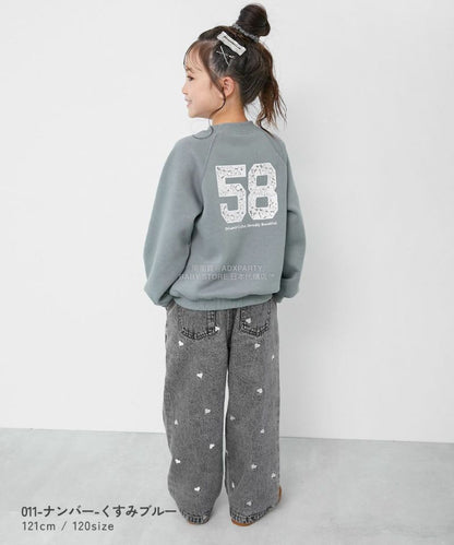 日本童裝 dev!rock 抓毛印花衛衣 90-160cm 女童款 冬季 TOPS