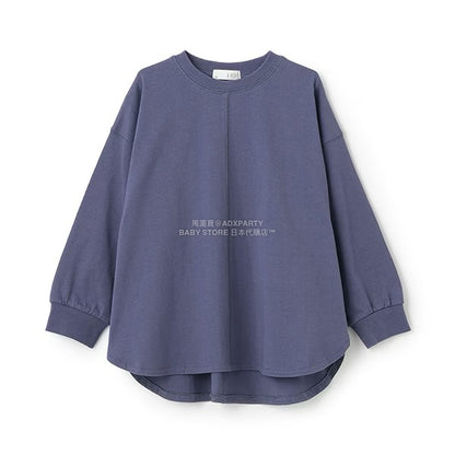 日本童裝 b・R# 簡約寬鬆oversized長袖上衣 100-150cm 男童款/女童款 冬季 TOPS