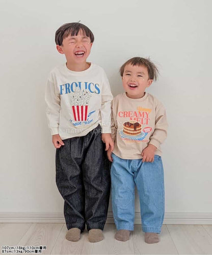 日本童裝 apres les cours 寬鬆長褲 80-130cm 男童款 夏季 PANTS