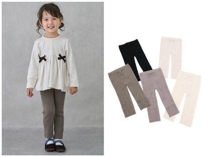 日本童裝 pe#main 針織打底褲 80-130cm 女童款 冬季 PANTS