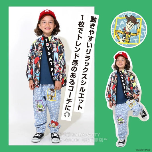 Japanese BDL x Disney ToyStory Denim Pants 80-140cm Boys'/Girls' Autumn PANTS 