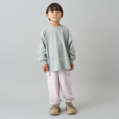 日本童裝 b・R# 簡約寬鬆oversized長袖上衣 100-150cm 男童款/女童款 冬季 TOPS