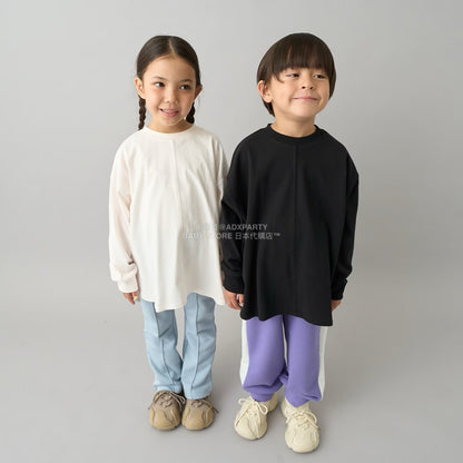 日本童裝 b・R# 簡約寬鬆oversized長袖上衣 100-150cm 男童款/女童款 冬季 TOPS