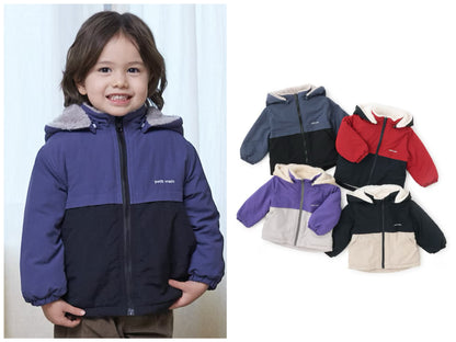 日本童裝 pe#main 2Way 雙面兩著 毛毛風褸 80-130cm 男童款 冬季 (適合初秋、香港平均溫度、寒冷天氣）OUTERWEAR