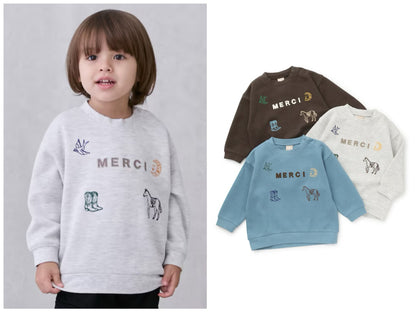 日本童裝 pe#main 印花衛衣 80-130cm 男童款 冬季 TOPS