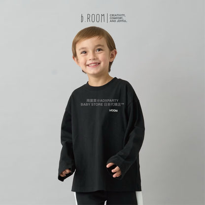 日本童裝 b・R# 簡約寬鬆oversized長袖上衣 100-150cm 男童款/女童款 冬季 TOPS