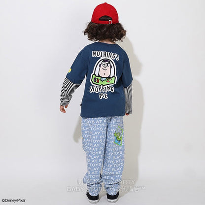 Japanese BDL x Disney ToyStory Fake Two-Piece Print Top (80-140cm) for Boys and Girls (Autumn) 