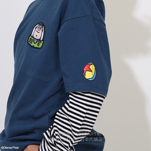 Japanese BDL x Disney ToyStory Fake Two-Piece Print Top (80-140cm) for Boys and Girls (Autumn) 