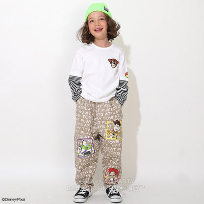 Japanese BDL x Disney ToyStory Fake Two-Piece Print Top (80-140cm) for Boys and Girls (Autumn) 