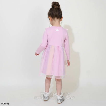 Japanese BDL x Disney Princess Tulle Dress (100-130cm) for Girls (Autumn Dresses) 