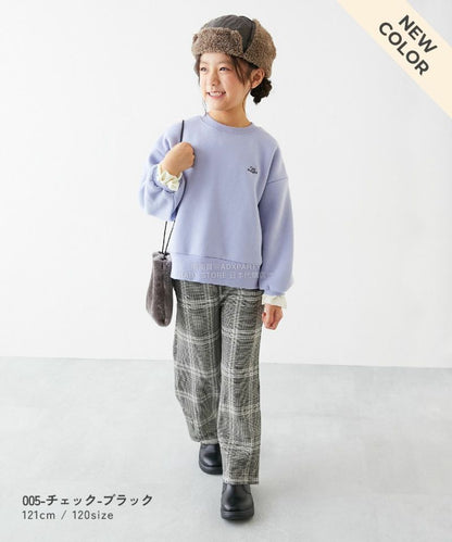 日本童裝 dev!rock 抓毛印花喇叭褲 100-160cm 女童款 冬季 PANTS