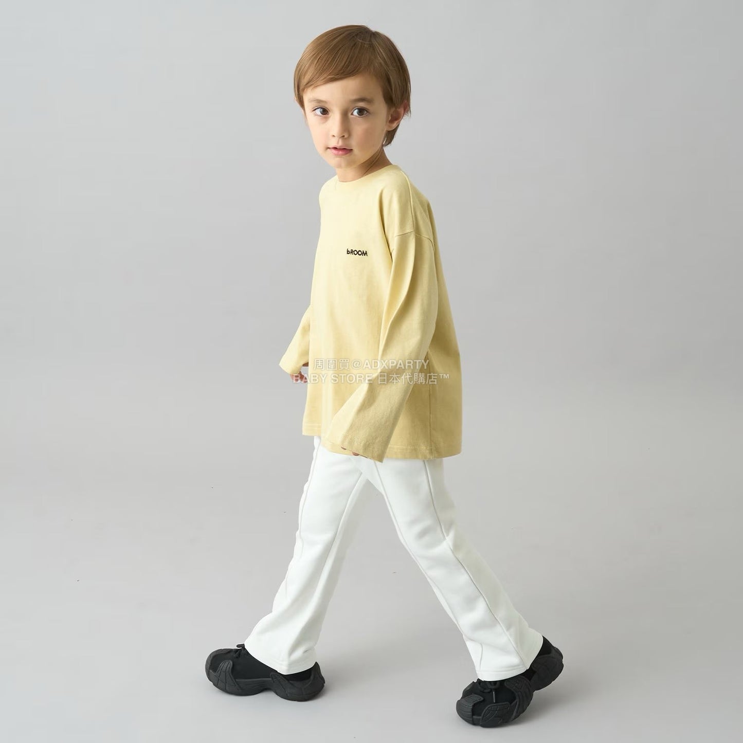 日本童裝 b・R# 簡約寬鬆oversized長袖上衣 100-150cm 男童款/女童款 冬季 TOPS