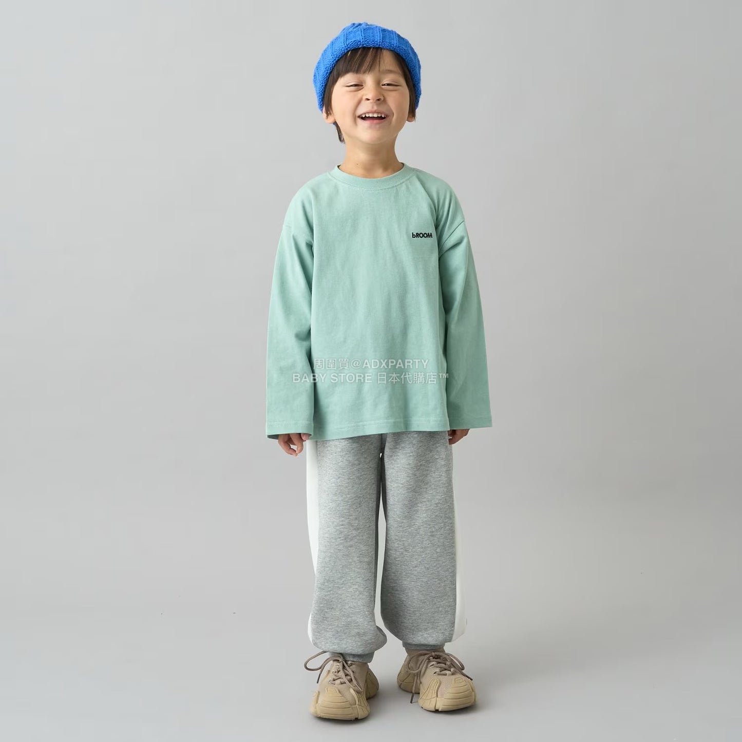 日本童裝 b・R# 簡約寬鬆oversized長袖上衣 100-150cm 男童款/女童款 冬季 TOPS