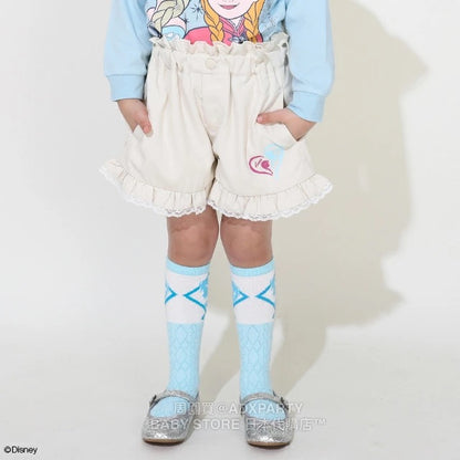 Japanese BDL x Disney Princess Lace Shorts 100-130cm Girls Autumn PANTS 