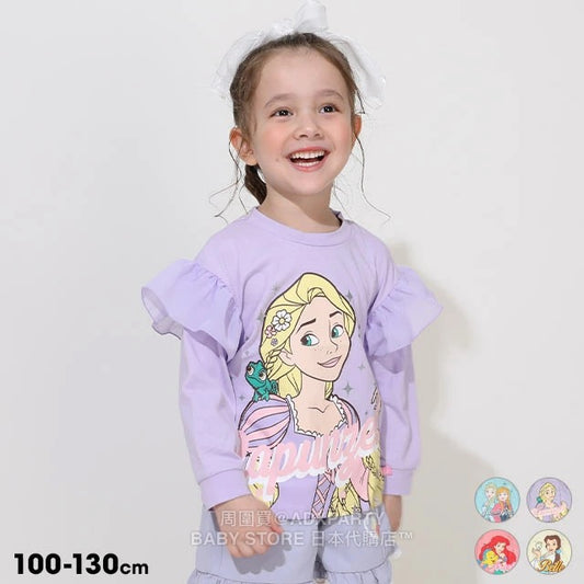 Japanese BDL x Disney Princess Lace Sleeve Top 100-130cm Girls Autumn TOPS 