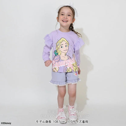 Japanese BDL x Disney Princess Lace Sleeve Top 100-130cm Girls Autumn TOPS 